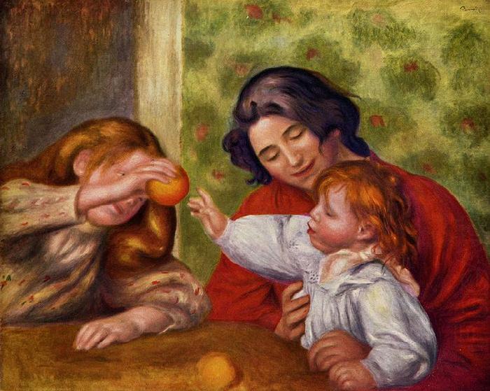 Gabrielle, Jean und ein Madchen, Pierre-Auguste Renoir